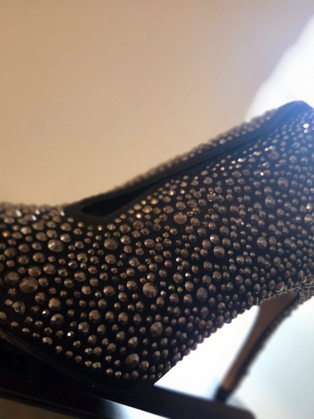 Black Studded Ankle Booties – Women’s 8 | High Heel | Rock Glam | Statement